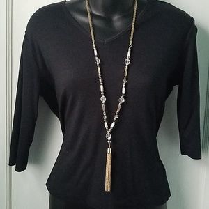 Necklace with tassel